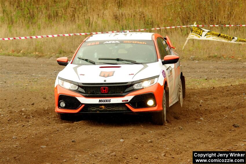 John Sharps / Paul Hubers Honda Civic on SS9, Silver-Arvon I.