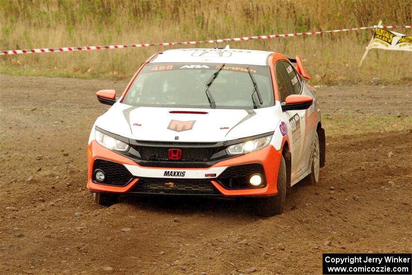 John Sharps / Paul Hubers Honda Civic on SS9, Silver-Arvon I.