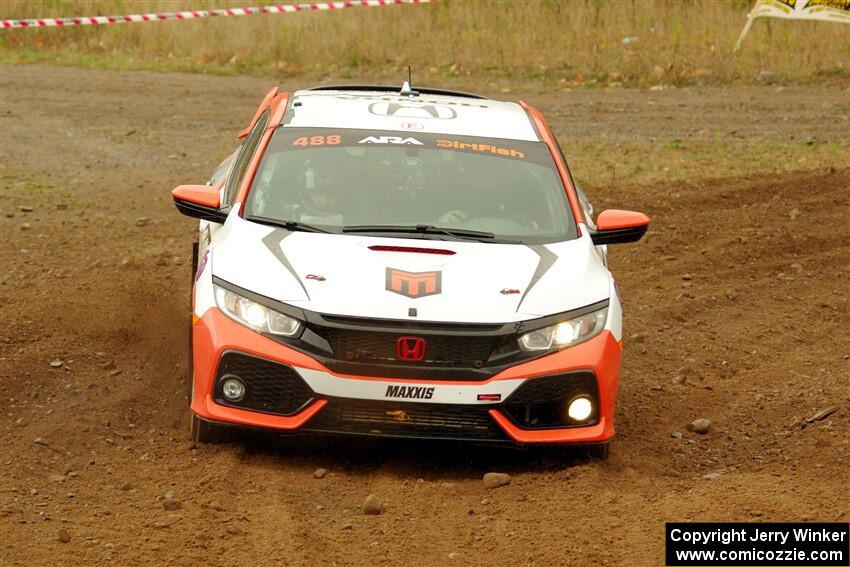 John Sharps / Paul Hubers Honda Civic on SS9, Silver-Arvon I.