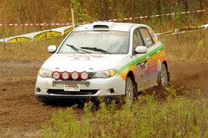 Sam Jacques / Trevor LaCombe Subaru Impreza on SS9, Silver-Arvon I.