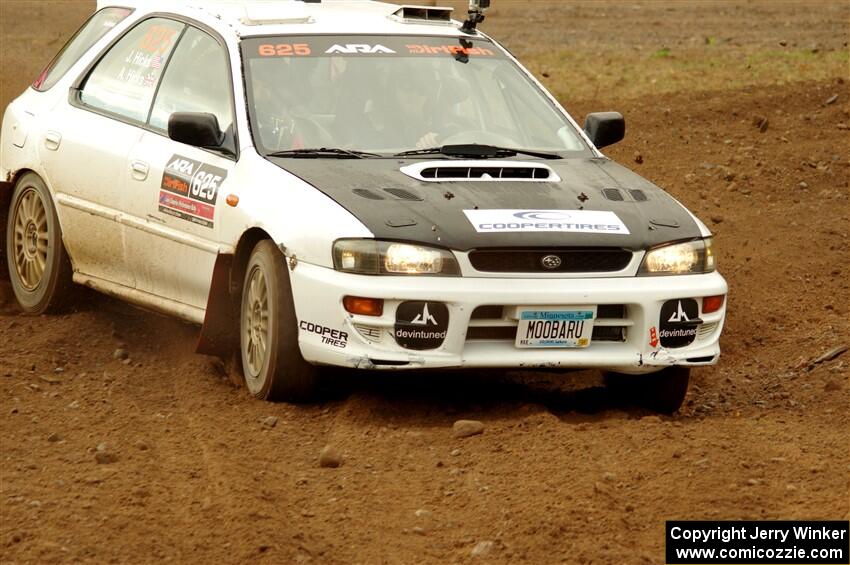 Aidan Hicks / John Hicks Subaru Impreza Wagon on SS9, Silver-Arvon I.