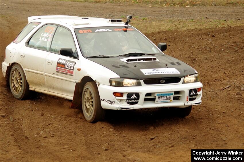 Aidan Hicks / John Hicks Subaru Impreza Wagon on SS9, Silver-Arvon I.