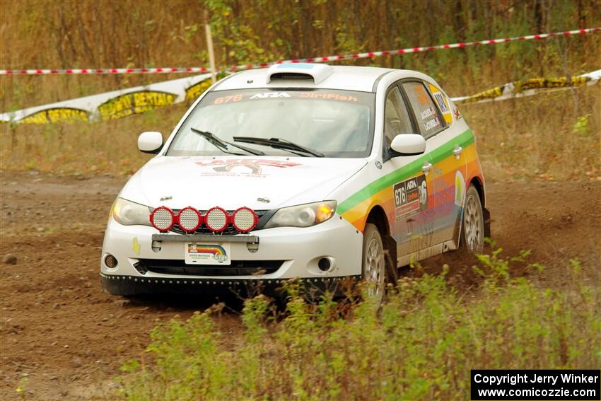 Sam Jacques / Trevor LaCombe Subaru Impreza on SS9, Silver-Arvon I.