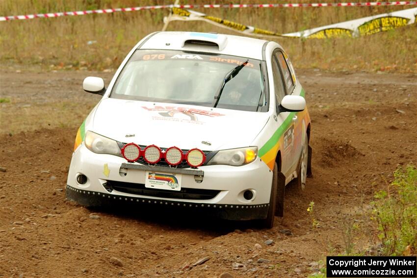 Sam Jacques / Trevor LaCombe Subaru Impreza on SS9, Silver-Arvon I.