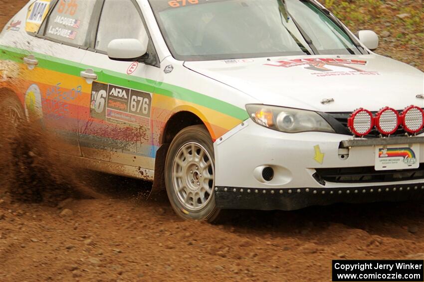 Sam Jacques / Trevor LaCombe Subaru Impreza on SS9, Silver-Arvon I.