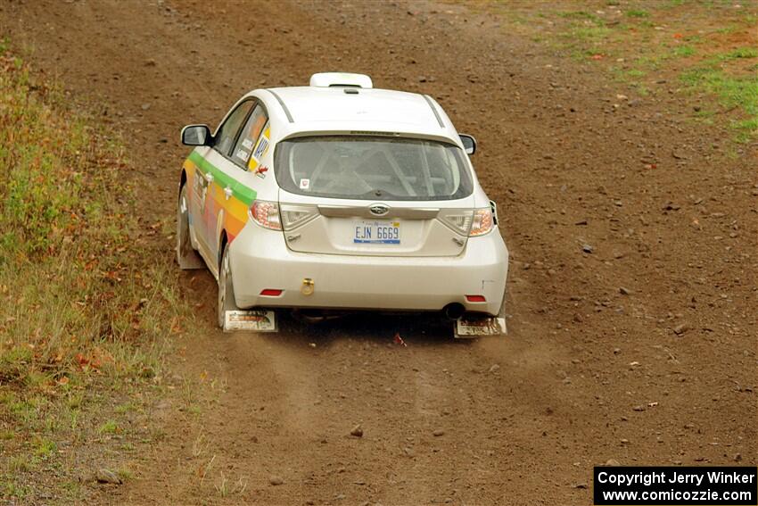 Sam Jacques / Trevor LaCombe Subaru Impreza on SS9, Silver-Arvon I.