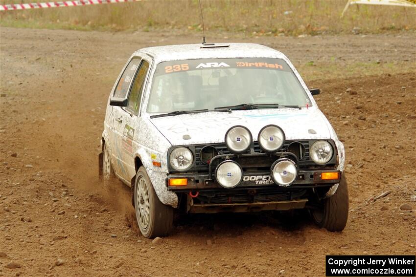 Mark Rokus / Tabitha Lohr VW GTI on SS9, Silver-Arvon I.