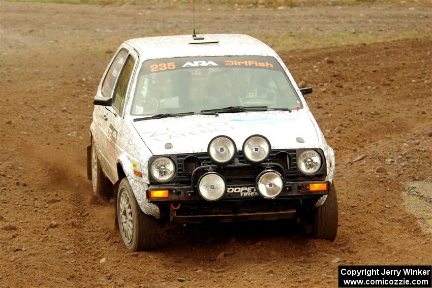 Mark Rokus / Tabitha Lohr VW GTI on SS9, Silver-Arvon I.