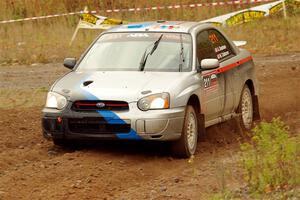 Andrew Dustman / Michael Claiborne Subaru WRX on SS9, Silver-Arvon I.