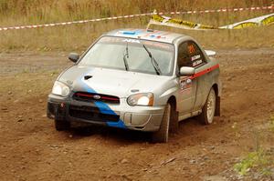 Andrew Dustman / Michael Claiborne Subaru WRX on SS9, Silver-Arvon I.