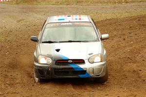 Andrew Dustman / Michael Claiborne Subaru WRX on SS9, Silver-Arvon I.