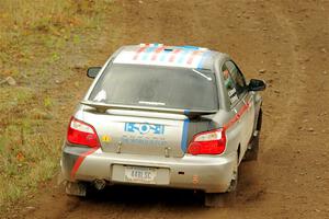 Andrew Dustman / Michael Claiborne Subaru WRX on SS9, Silver-Arvon I.