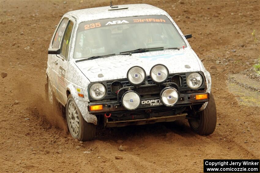 Mark Rokus / Tabitha Lohr VW GTI on SS9, Silver-Arvon I.