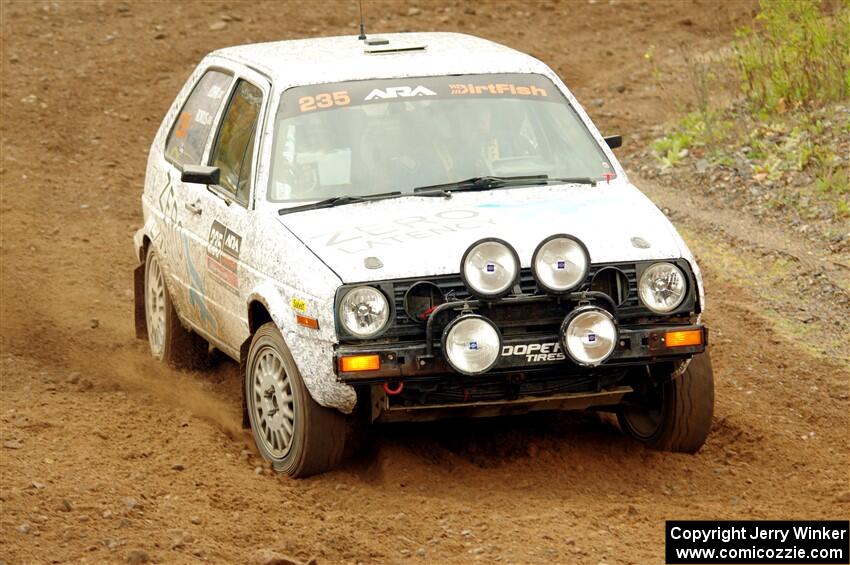 Mark Rokus / Tabitha Lohr VW GTI on SS9, Silver-Arvon I.