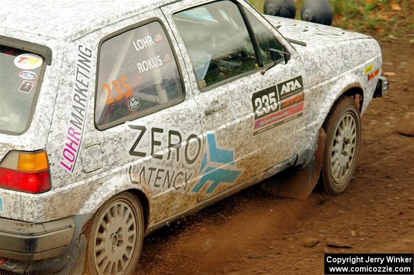 Mark Rokus / Tabitha Lohr VW GTI on SS9, Silver-Arvon I.