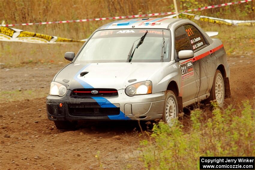 Andrew Dustman / Michael Claiborne Subaru WRX on SS9, Silver-Arvon I.