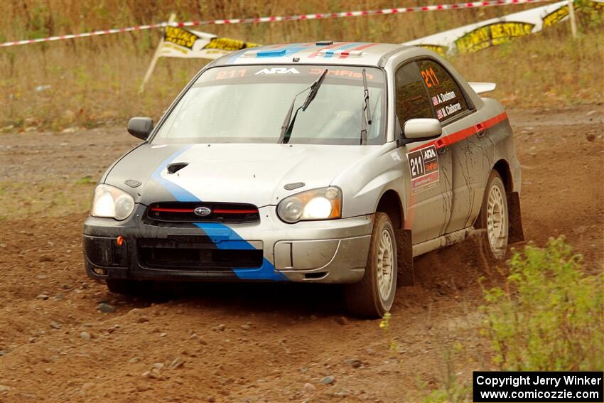 Andrew Dustman / Michael Claiborne Subaru WRX on SS9, Silver-Arvon I.