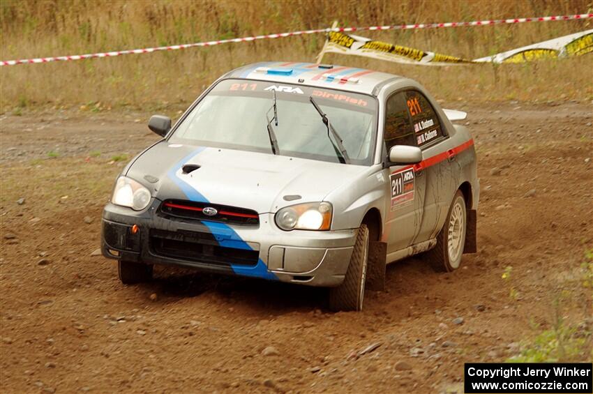 Andrew Dustman / Michael Claiborne Subaru WRX on SS9, Silver-Arvon I.