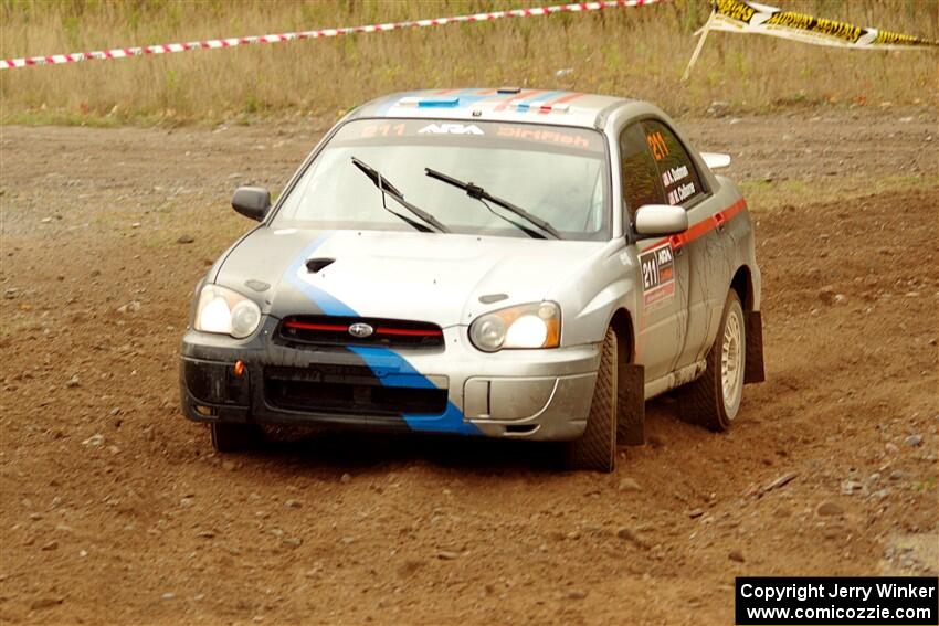 Andrew Dustman / Michael Claiborne Subaru WRX on SS9, Silver-Arvon I.