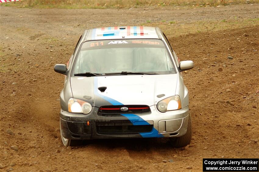 Andrew Dustman / Michael Claiborne Subaru WRX on SS9, Silver-Arvon I.