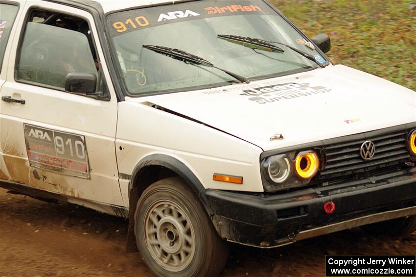 Matt Brettschneider / Kyle Cooper VW Golf on SS9, Silver-Arvon I.