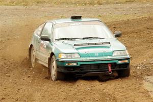 Burke Davis / Mohammad Salehi Honda CRX on SS9, Silver-Arvon I.