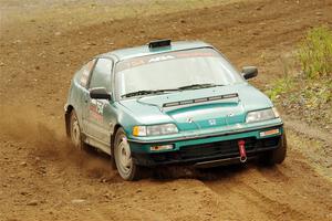 Burke Davis / Mohammad Salehi Honda CRX on SS9, Silver-Arvon I.