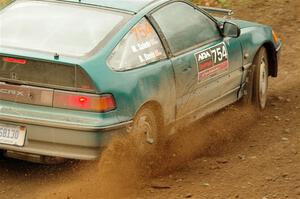 Burke Davis / Mohammad Salehi Honda CRX on SS9, Silver-Arvon I.