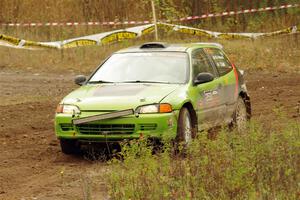 Matt Peterson / Villa Cseh Honda Civic on SS9, Silver-Arvon I.