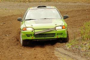 Matt Peterson / Villa Cseh Honda Civic on SS9, Silver-Arvon I.