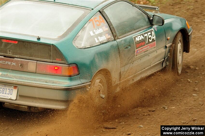 Burke Davis / Mohammad Salehi Honda CRX on SS9, Silver-Arvon I.