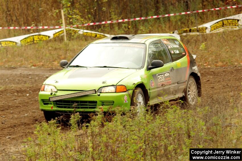 Matt Peterson / Villa Cseh Honda Civic on SS9, Silver-Arvon I.