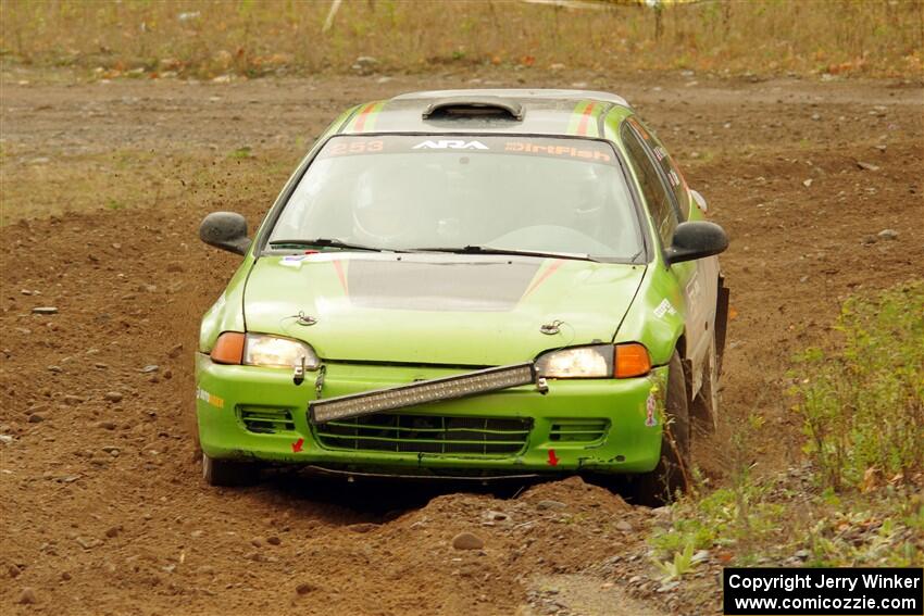 Matt Peterson / Villa Cseh Honda Civic on SS9, Silver-Arvon I.