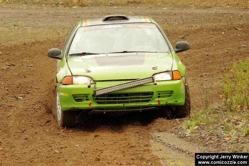 Matt Peterson / Villa Cseh Honda Civic on SS9, Silver-Arvon I.