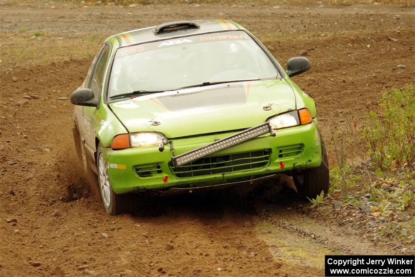 Matt Peterson / Villa Cseh Honda Civic on SS9, Silver-Arvon I.