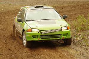 Matt Peterson / Villa Cseh Honda Civic on SS9, Silver-Arvon I.