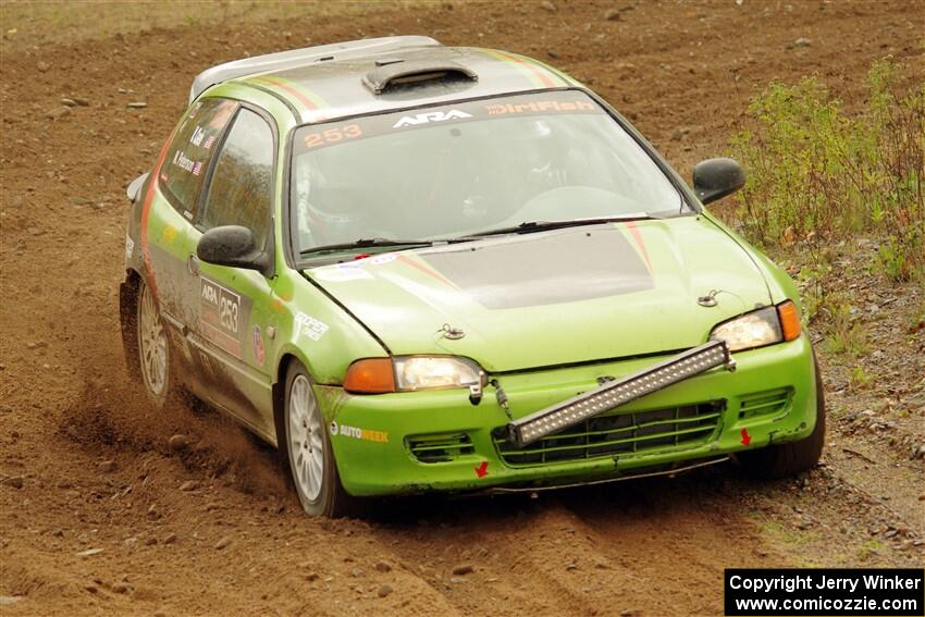 Matt Peterson / Villa Cseh Honda Civic on SS9, Silver-Arvon I.