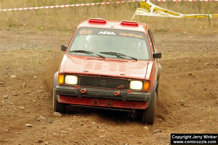 Jacob Bell / Steve Hertz VW GTI on SS9, Silver-Arvon I.