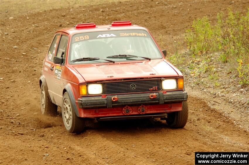 Jacob Bell / Steve Hertz VW GTI on SS9, Silver-Arvon I.