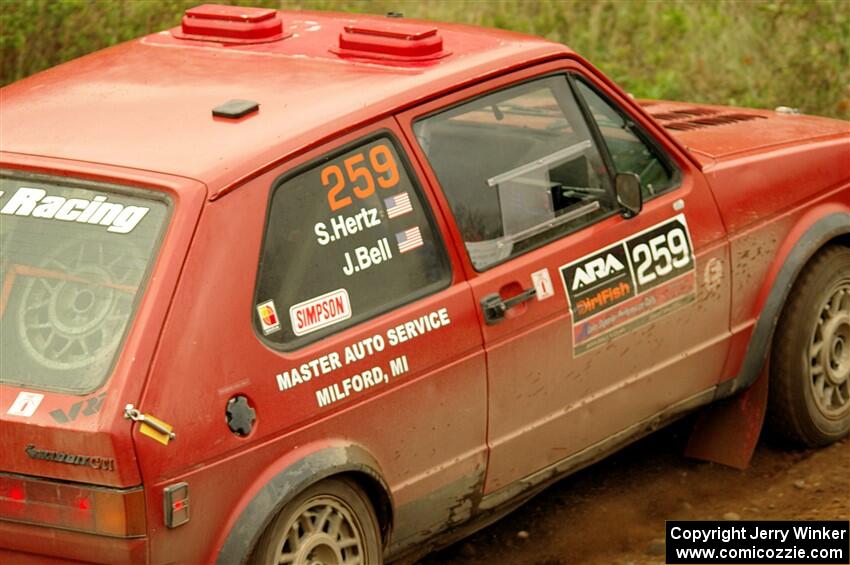 Jacob Bell / Steve Hertz VW GTI on SS9, Silver-Arvon I.