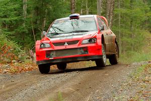 George Plsek / Krista Skucas Mitsubishi Lancer WRC on SS13, Herman-Nestoria II.