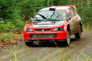 George Plsek / Krista Skucas Mitsubishi Lancer WRC on SS13, Herman-Nestoria II.