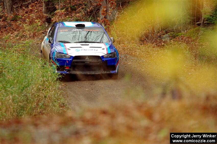 Will Graham / Claudia Barbera-Pullen Mitsubishi Lancer Evo X on SS13, Herman-Nestoria II.