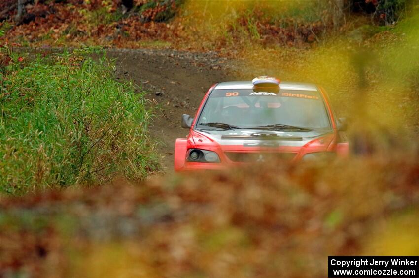 George Plsek / Krista Skucas Mitsubishi Lancer WRC on SS13, Herman-Nestoria II.