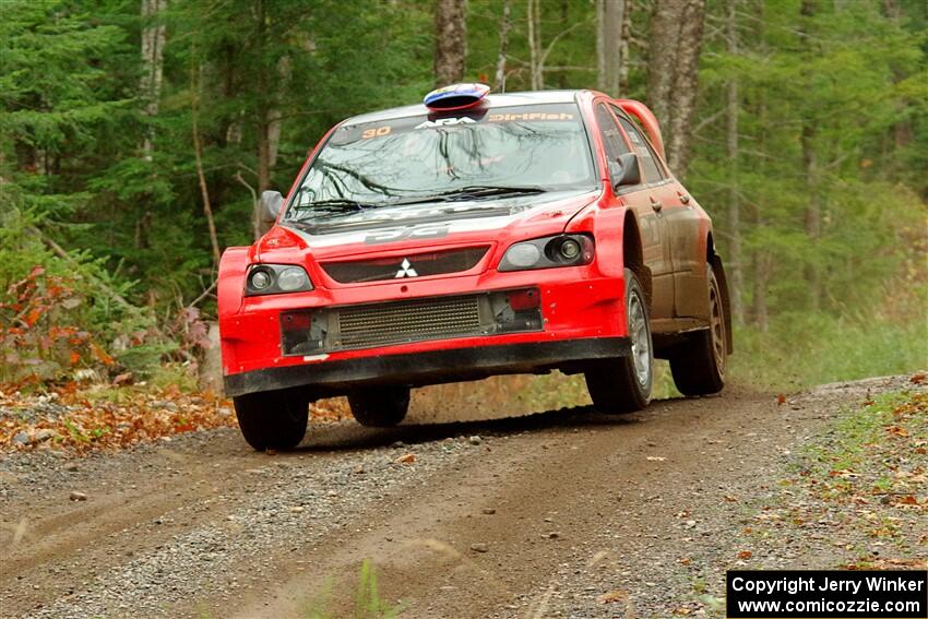 George Plsek / Krista Skucas Mitsubishi Lancer WRC on SS13, Herman-Nestoria II.