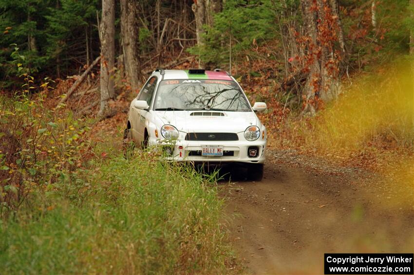 Ivo Draganov / Vladimir Yanev Subaru WRX Wagon on SS13, Herman-Nestoria II.