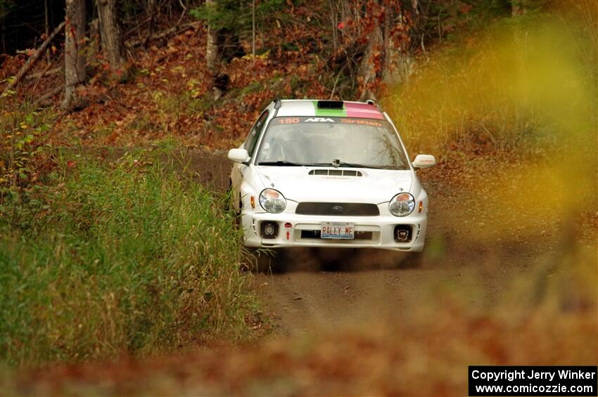 Ivo Draganov / Vladimir Yanev Subaru WRX Wagon on SS13, Herman-Nestoria II.