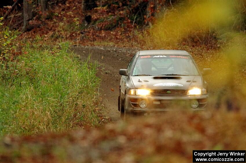 Jordan Locher / Tom Addison Subaru Impreza 2.5RS on SS13, Herman-Nestoria II.