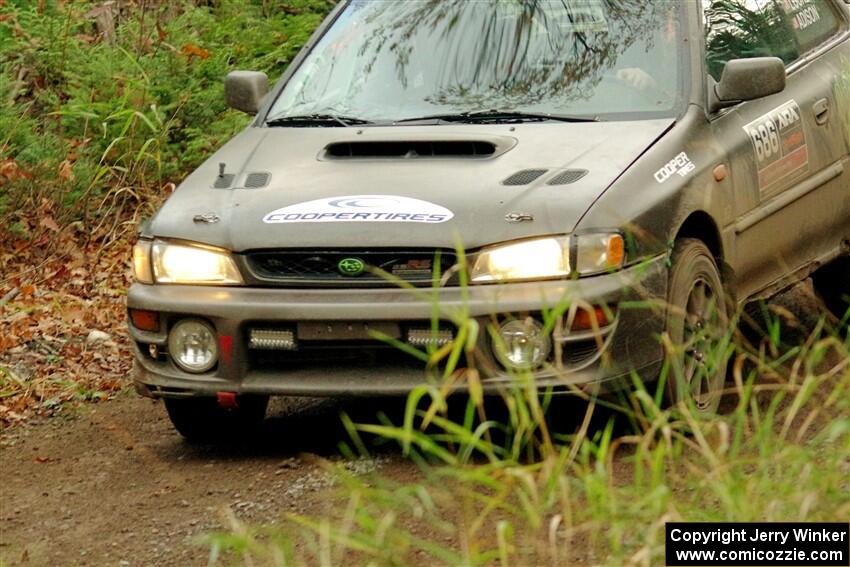 Jordan Locher / Tom Addison Subaru Impreza 2.5RS on SS13, Herman-Nestoria II.