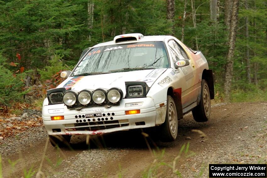 Kevin Schmidt / Kyle Roberts Mazda RX-7 on SS13, Herman-Nestoria II.